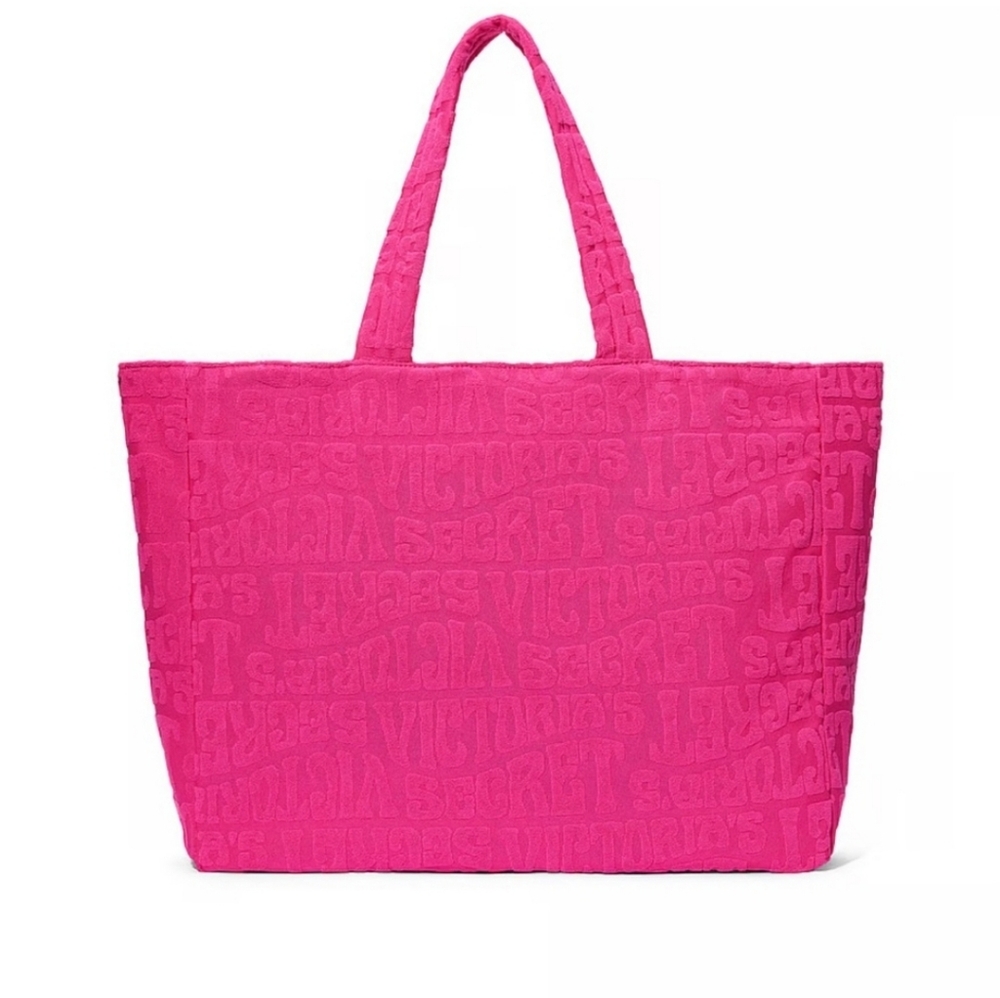 Victoria's Secret Pink Terrycloth Tote Bag